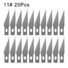 Engraving Knife Blades Metal Scalpel Knife 100/50/20Pcs Wood Carving Knife Blade Replacement Surgical Sculpture Cutting Tools