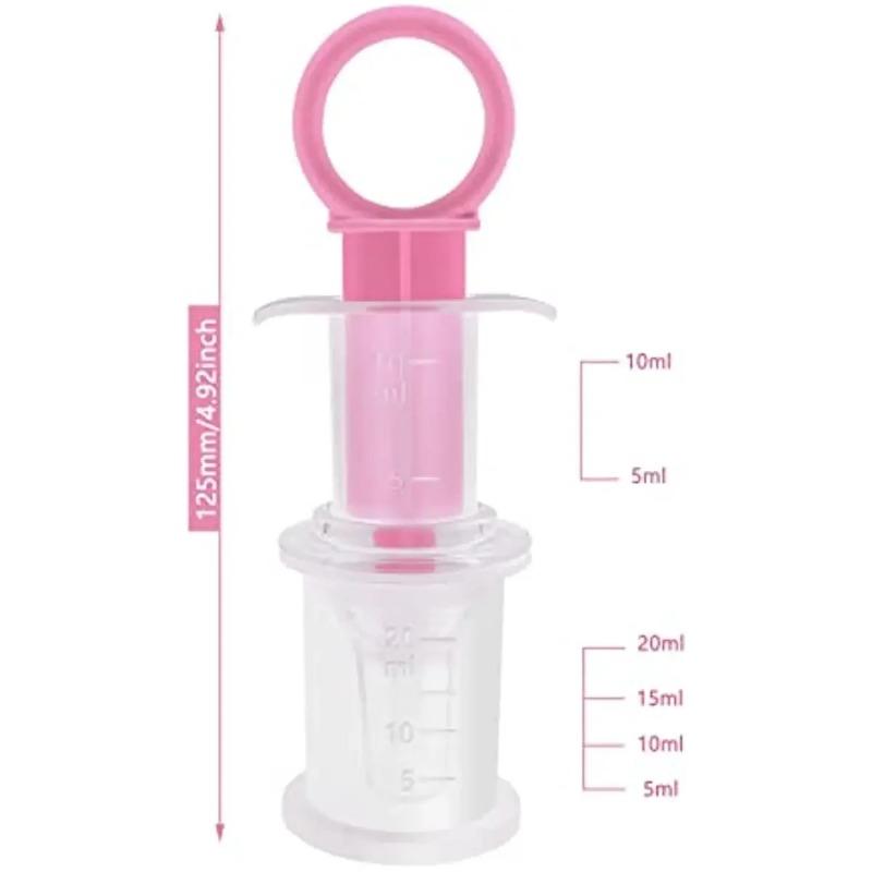 Transparent Infant Medicine Dropper for Pacifier Nipple Syringe