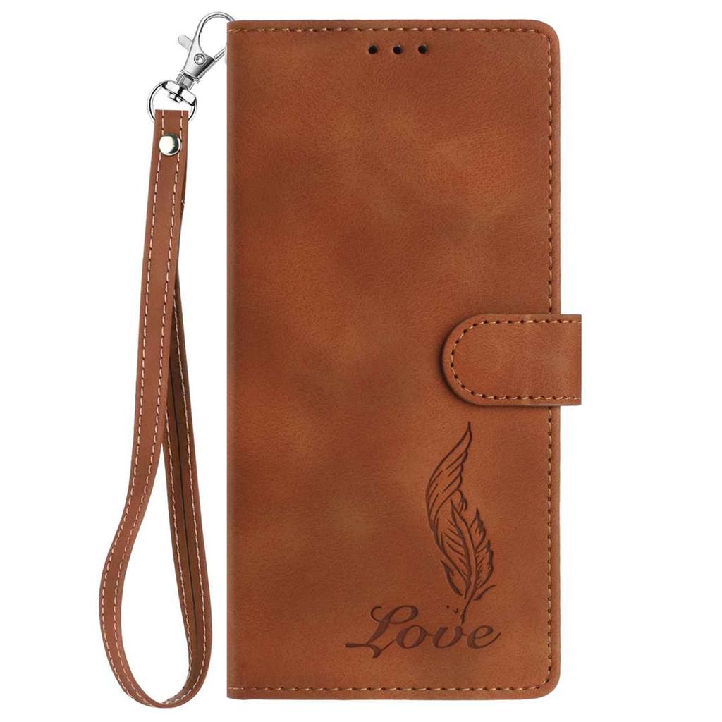 Quill Pen Embossed Pattern Flip Card Design Wallet Case for Redmi Note 14/Note 12/13C/14C/Xiaomi 14T,Xiaomi 11T,13 Lite,Mi 11 Lite,Poco X6...(8-Color)