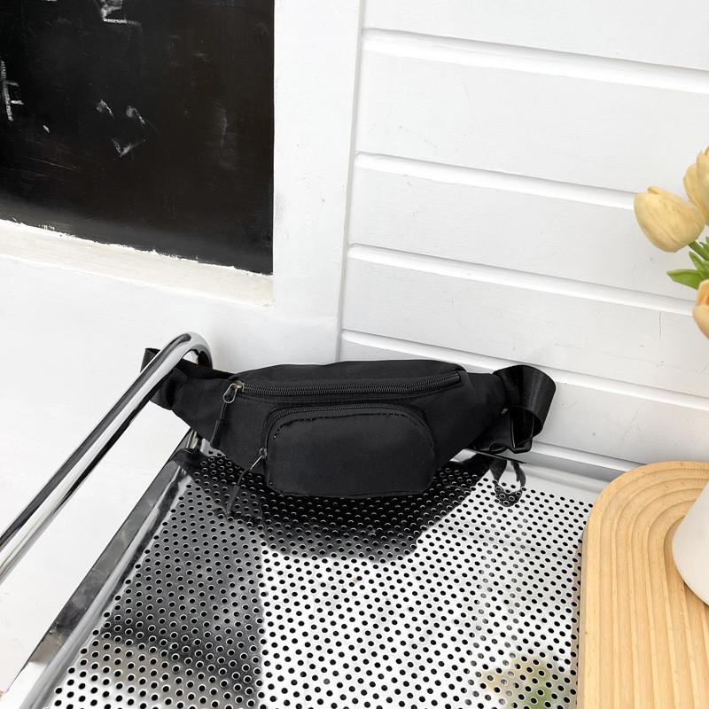 

2024 New Fashion Casual Simple Commuter Ladies Shoulder Waist Chest Bag For Girls Oxford Cloth Material Street Style