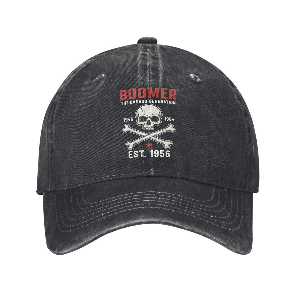 Baseball Cap Boomer The Badass Generation Est 1956 Retro Summer Y2K Cute Trucker Hat Outdoor Sports Sun-Proof Baseball Caps