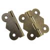 10pcs set Door Hinges Bronze Cabinet Drawer Jewelry Box Decorate Hinge for Furniture Hardware