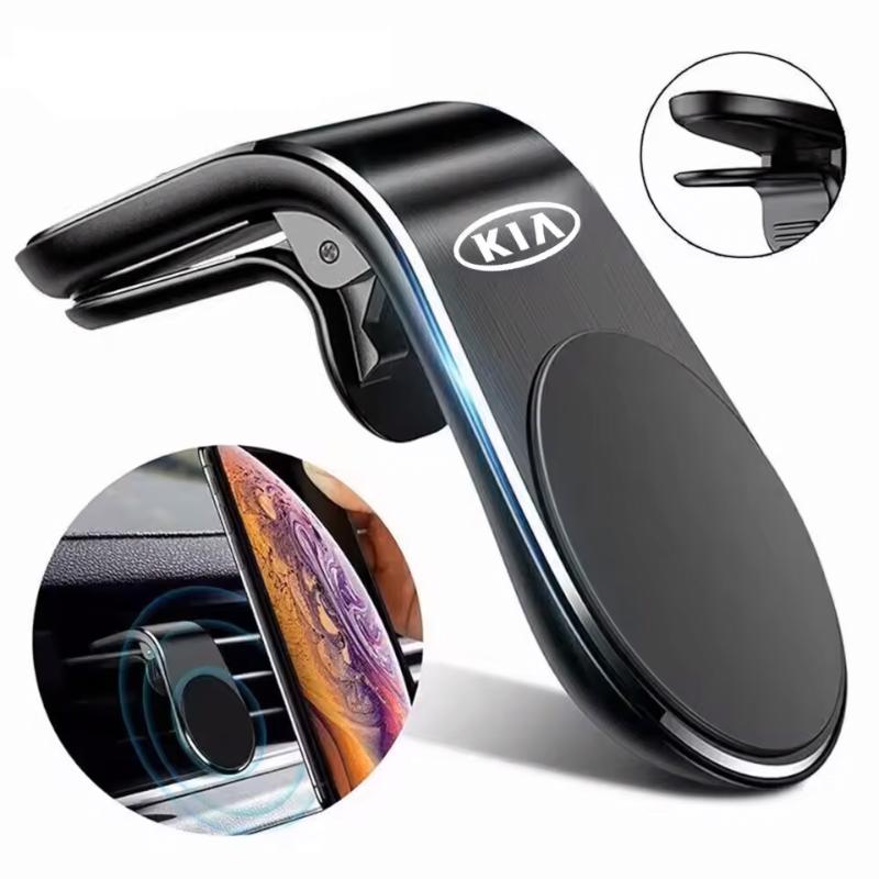 Magnetic Car Phone Holder Phone Stand Clip Mount Car Accessories For Kia K7 K5 K8 K3 Ray Sorento XCeed Soul Cerato Venga Cadenza