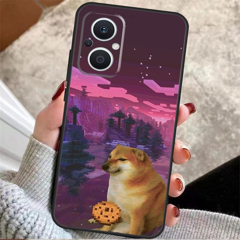 Doge Meme Kabosu Cute Funny For OPPO Reno 8T 7 8 Lite 14F 13F 11F 12F 10 11 12 13 14 Pro OPPO Find X9 X5 X6 X8 Pro Case