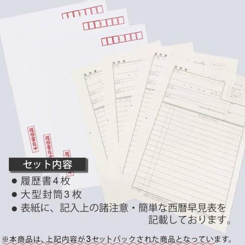 KOKUYO Resume A4 (A3 bi-fold) with 3 large envelopes, 3 sets Shin-5JNX3