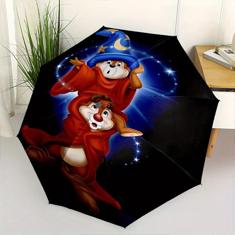

Chip n Dale Automatic 3-Fold Umbrella Design, Cute Cartoon Pattern, Portable Outdoor Umbrella, Perfect, Holiday Gift for Disney fans.Q017