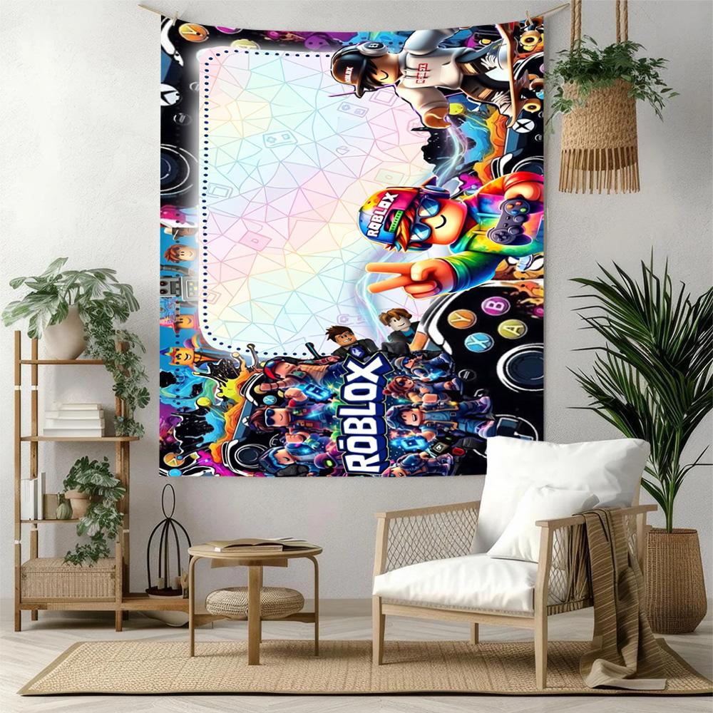 Roblox Wall Decor Tapestry Art For Pet Memorial Birthdaywedding Party Backdrop Family Gift