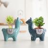 Cute Alpaca Flower Pot Planter Succulent Pot Indoor Ceramic Vase Home Decor Garden Decoration Bonsai Plant Pot