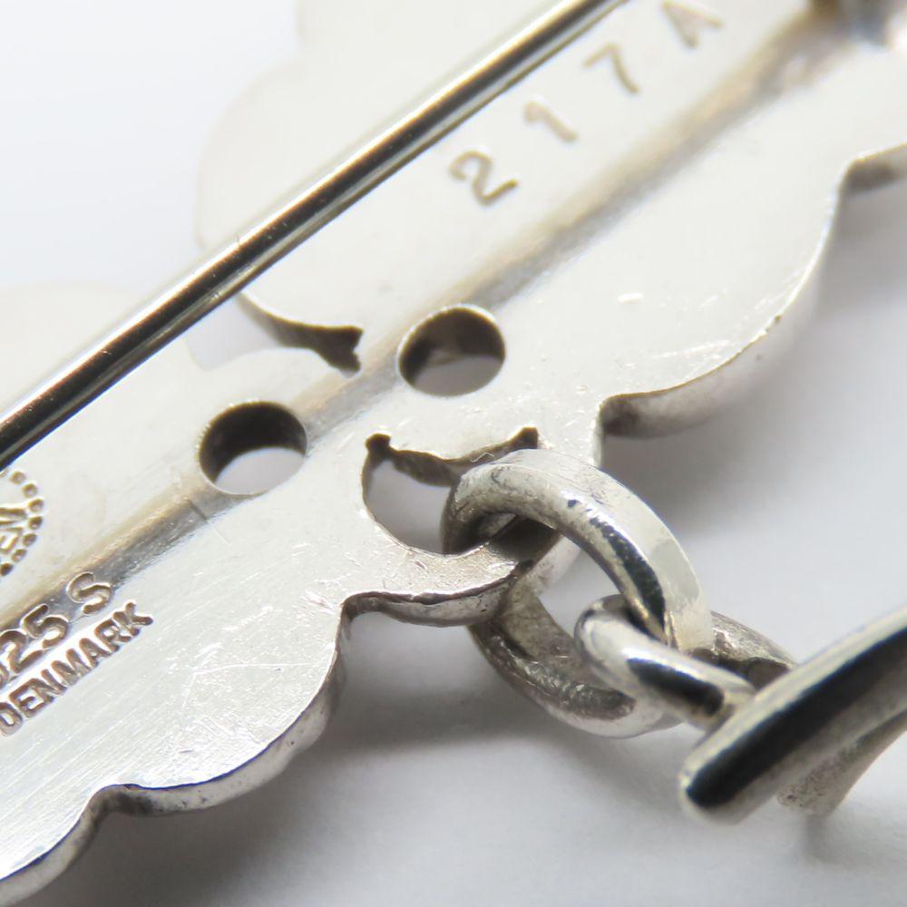 Used Georg Jensen Brooch Moonlight Grape Silver925 Silver Grapes