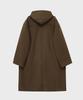 Noirer For Woman Oversized Hooded Duffle Coat (Brown)