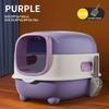 Extra Large Enclosed Cat Litter Box with Drawer and Litter Scoop, Odor and Splash Control, Portable for Indoor and Outdoor Use