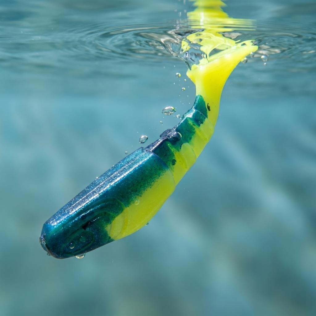 Weichköder Angellockköder Mehrgelenk-Swimbait 8,5 cm Künstlicher Sinkender Köder für Barsch Hecht Hohe Elastizität Angelköder