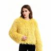 Imitation Fur Coat Round Neck Beach Wool Fabric Seven Colors Optional Autumn and Winter Fur Coat Dust