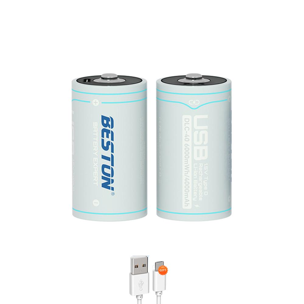 1.5V D Size Battery USB Rechargeable Li-ion Multifunction Batteries D Lipo LR20 Battery for RC Camera Drone Accessories Gas Stove