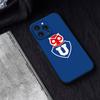 Funda para teléfono con logo de la Universidad de Chile Funda para teléfono para iPhone 17 16 15 11 13 14 Pro Max X Xr Xs Max 12mini Funda de carcasa negra