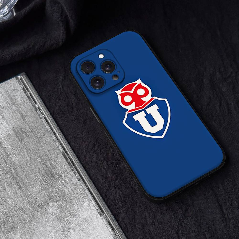 Funda para teléfono con logo de la Universidad de Chile Funda para teléfono para iPhone 17 16 15 11 13 14 Pro Max X Xr Xs Max 12mini Funda de carcasa negra