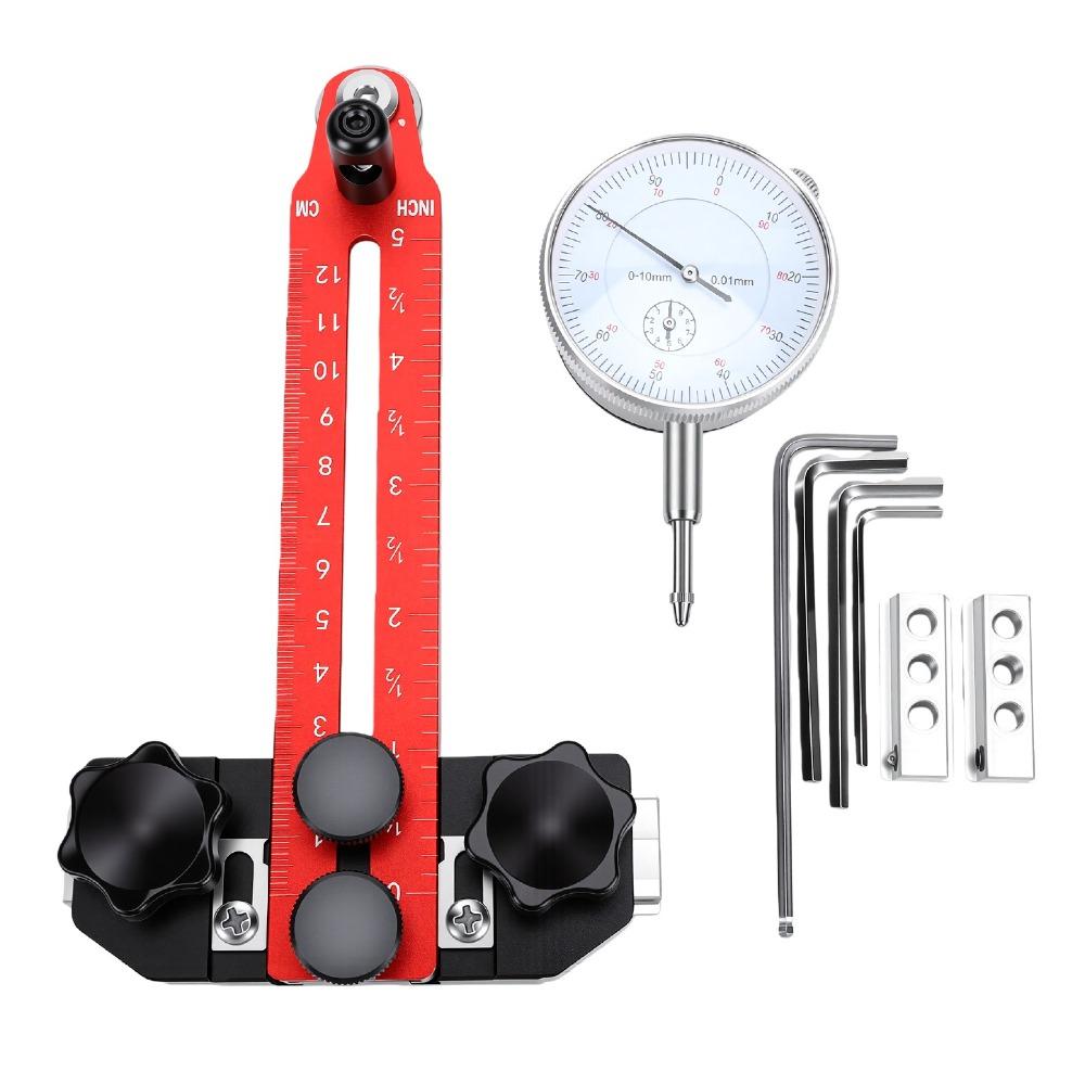 Aluminum Alloy Table Saw Gauge Adjustable Thin Rip Jig Guide Durable Digital Dial Indicator