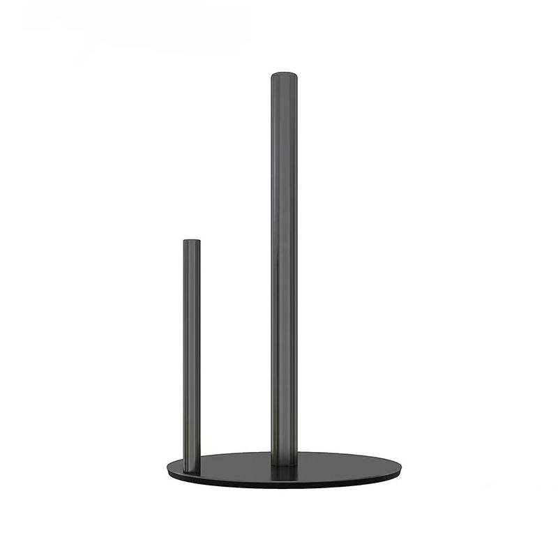 Kitchen Roll Paper Towel Rack Bathroom Stainless Steel Standing Paper Holder Silver Tissue Napkins Rack Home Table Decor