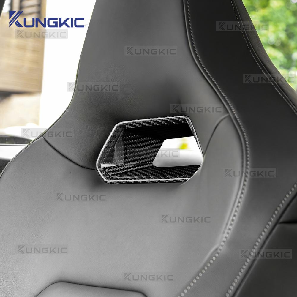 Real Hard Dry Carbon Fiber For Cupra Formentor 2021-2024 For Cupra Leon/Cupra Born/Ateca 2020-2025 Car Seat Frame Interior Trim
