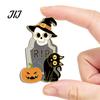 Spooky Halloween Decor for Home 6 Pcs Refrigerator Magnets, Grim Reaper Pumpkin Skull Ghost Festive Kitchen Accessories Reusable Magnetic Sticker