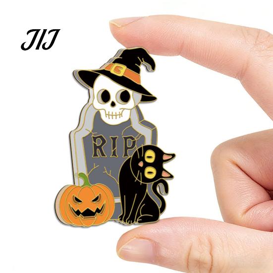 Spooky Halloween Decor for Home 6 Pcs Refrigerator Magnets, Grim Reaper Pumpkin Skull Ghost Festive Kitchen Accessories Reusable Magnetic Sticker