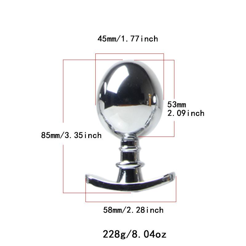 Verstellbarer abnehmbarer Metall-Analplug für Training und Outdoor-Nutzung