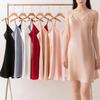 Sexy Seiden-Nachthemd einfache Loungewear Damen Maulbeerseide Pyjama V-Ausschnitt sexy bequem Trägerkleid Sommer dünn