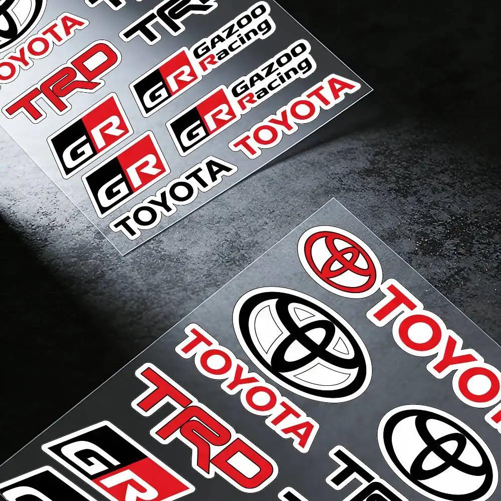 FOR TOYOTA TRO GR Waterproof Reflective Scratch Cover Sticker Universal Decor Decal For Car Motorcycle Helmet Refrigerator