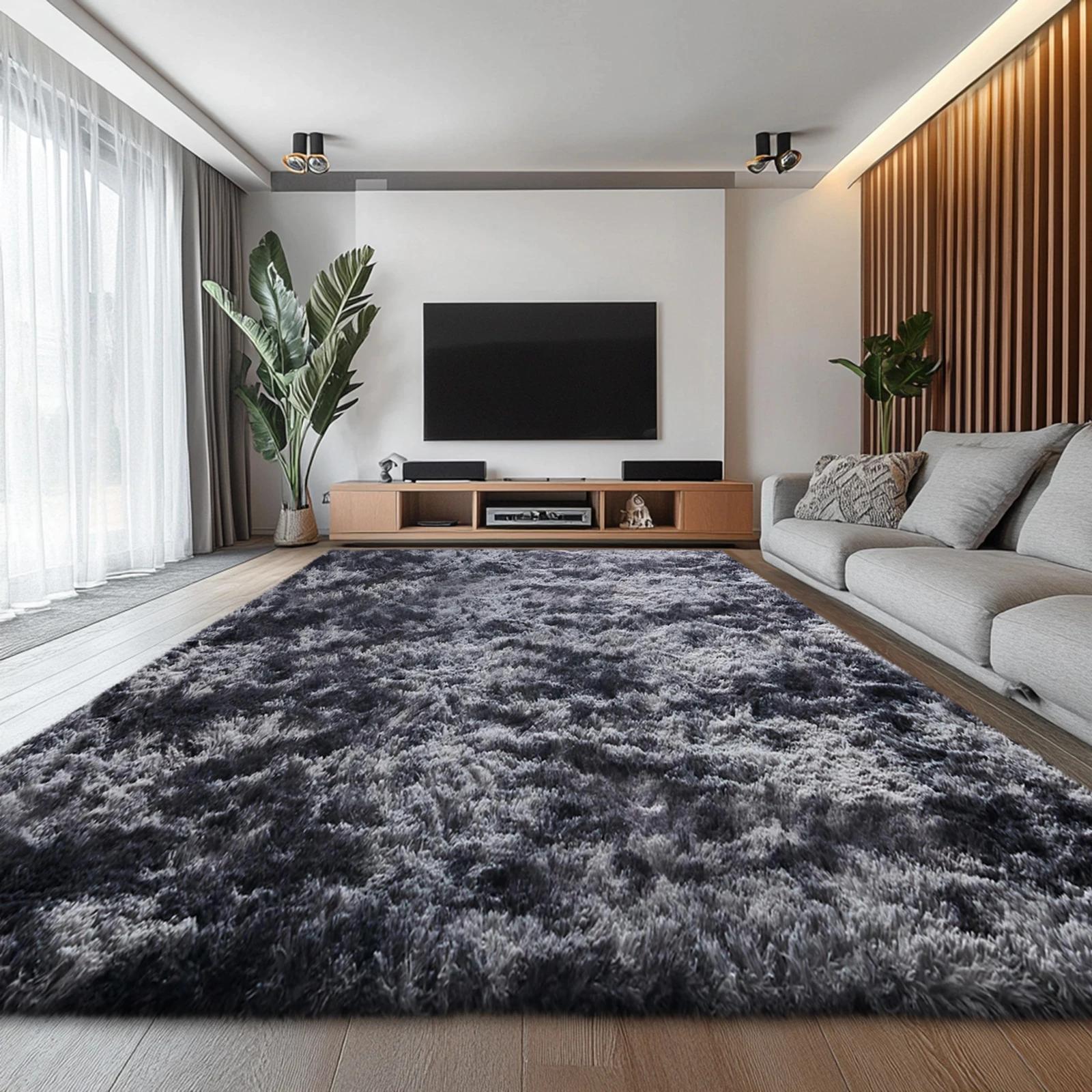 Shaggy Vloerkleden Voor Woonkamer, Grote Vloerkleden Voor Slaapkamer, Pluizig Shaggy Vloerkleed, Pluche Binnentapijt Voor Kamer Huisdecoratie Flannel 40x60cm