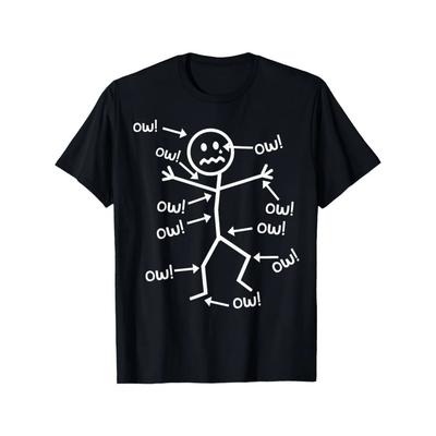 Women's T-Shirt Funny Chronic Pain Awareness Graphic Printed Women Short Sleeve Round Neck T Shirts Casual Summer Clothing