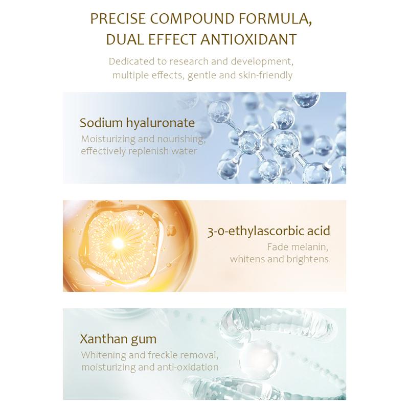 BELYN BERLY Vitamin C Serum for Face Glowing Fade Melanin Whitening Hyaluronic Acid Serum Moisturizing Facial Skin Care