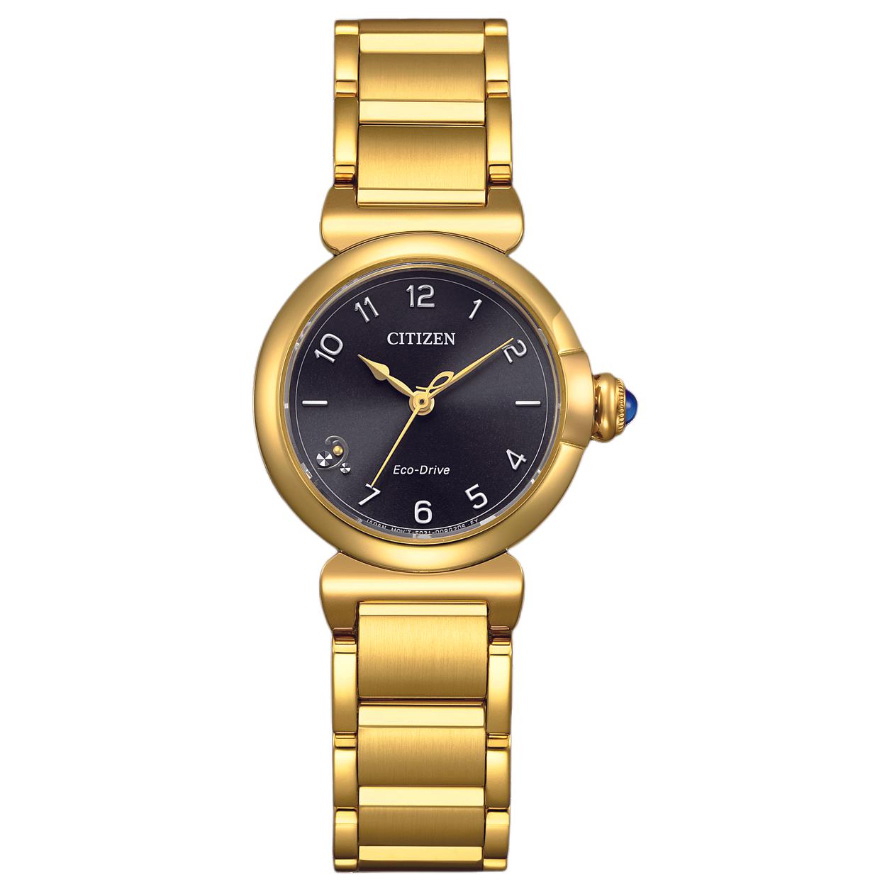 

CITIZEN L 50m Water Resistant Light Powered Quartz Movement Stainless Steel Strap Watch EM1132-88H Black Dial