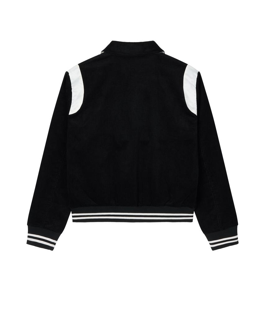 Rollingstudios Corduroy Varsity Jacket Black