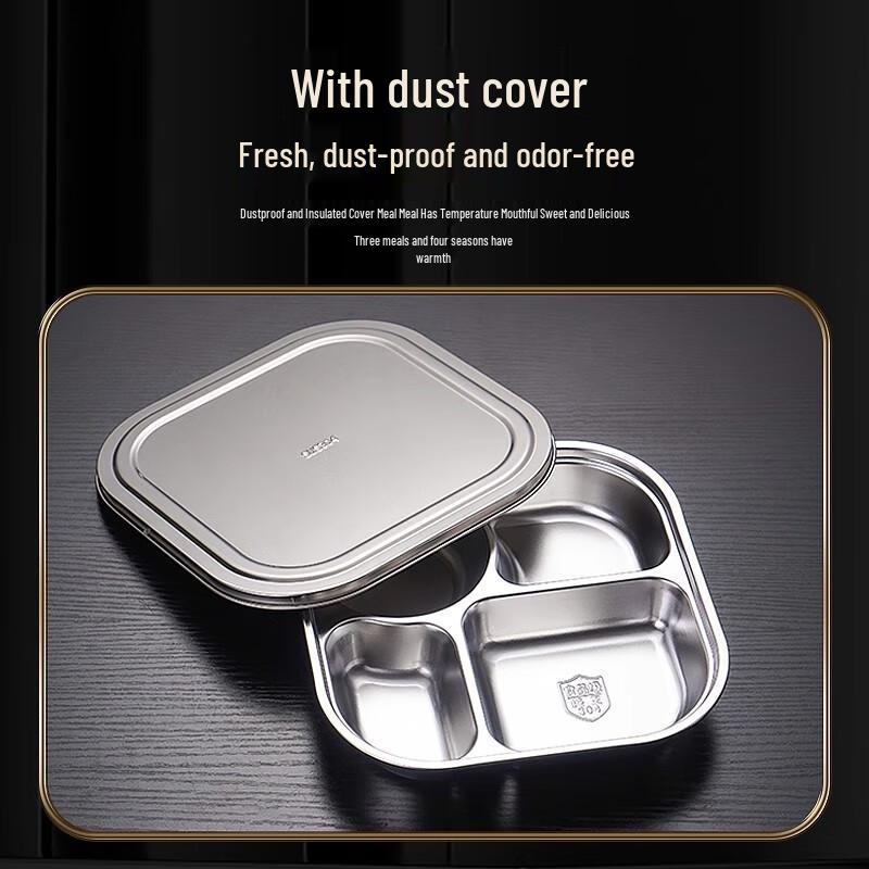 Adult 304 Stainless Steel Divided Meal Set