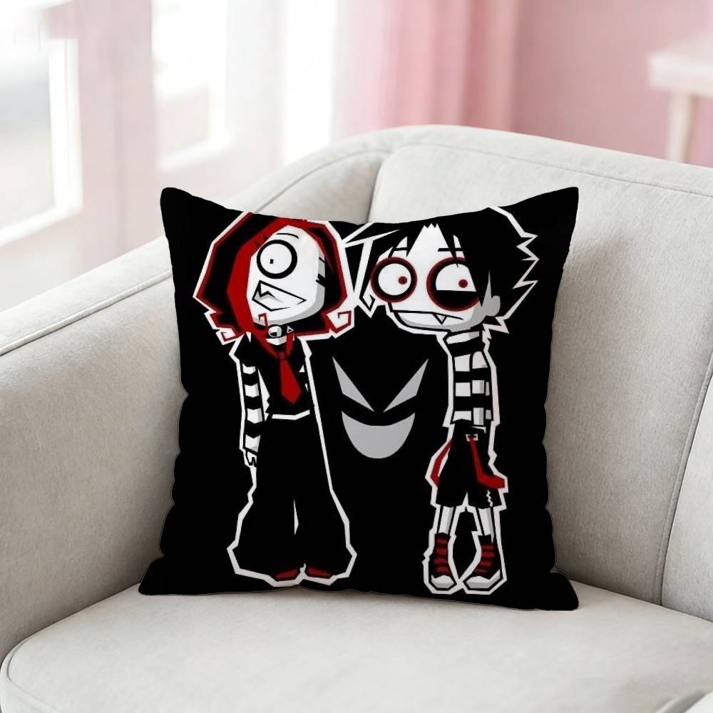 Emo Subculture Art Pillow Case For Sofa Living Room Home Office Decor Protective Cover