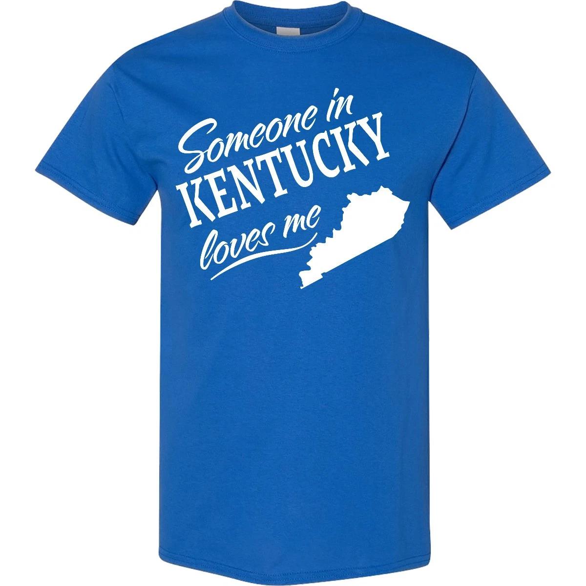 Inktastic Someone In Kentucky Loves Me T-Shirt Home Family Grandparents Kids 100