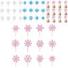 Christmas Snowflake Cake Decorations With Shining Design For Celebration Event Decor