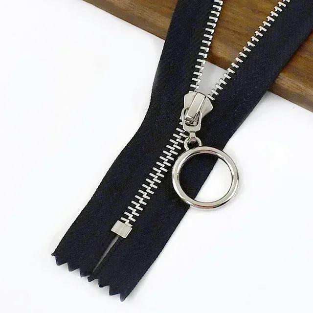 5Pcs Meetee 3# 15-30cm Metal Zippers Bags Closed End Auto Lock Zipper for Clothes Repair Kit DIY Sewing Material Accessories
