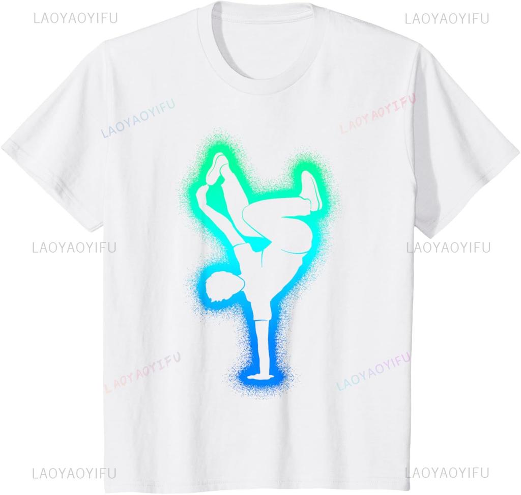 Breakdance Dance Men Kids Boys Breakdancing TShirt Streetwear Short Sleeve Funny Shirt Graphic T Shirts Ropa Hombre