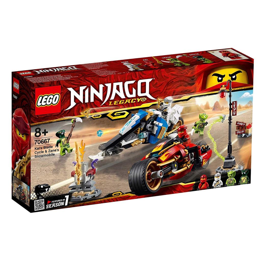 LEGO Ninjago Kai & Zane Wyścig motocyklowy 70667 Klocki Zabawka dla chłopców