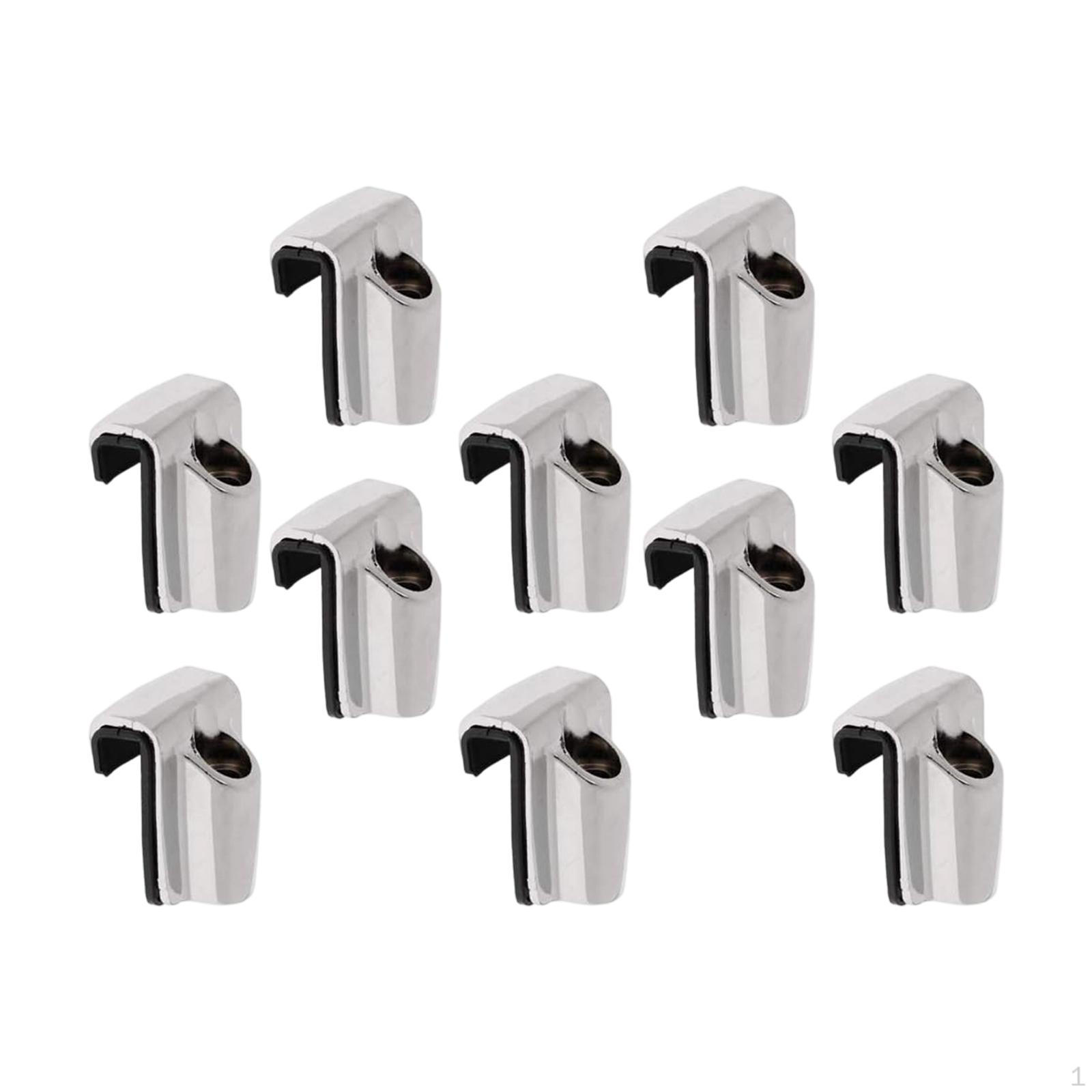 

10Pcs Bass Drum Claw Hooks Replacement Strong Upgrades Hardware Good Strength Metal Zinc Alloy with