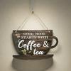 Wooden Coffee Cup Hanging Sign Good Mood Starts with Coffee Tea Door Plaque Kitchen Cafe Coffee Corner Wall Hanging Decoration Ornament