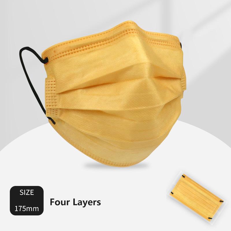 50 stk 3/4 lags maske ansiktsmasker smelteblåst stoff engangs sikkerhet støvbeskyttende masker voksne ikke-vevd øreløkke masque