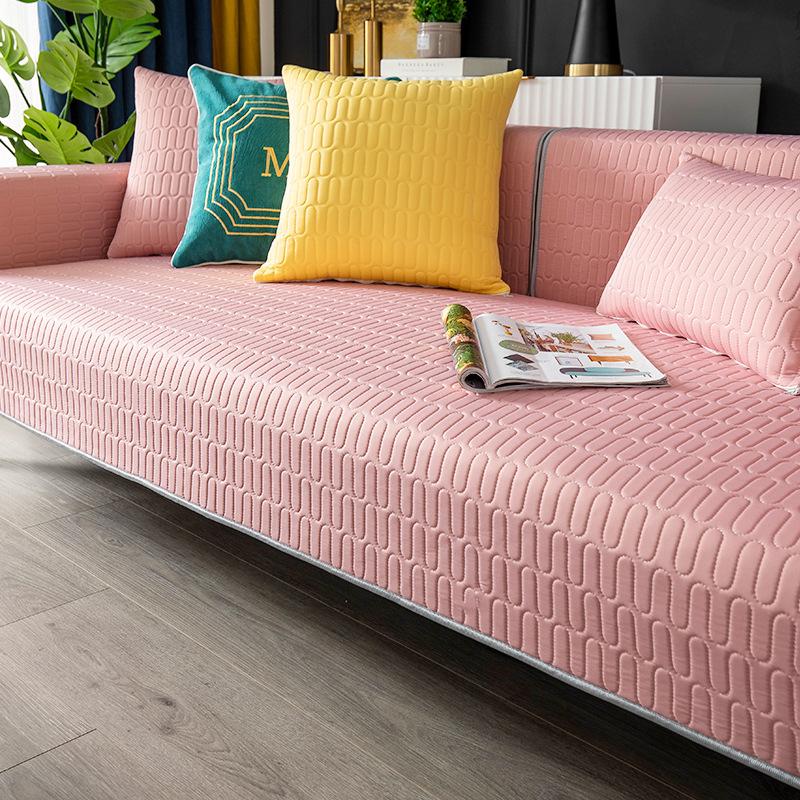 Latex Cool Silk Mat Sofa Cushion Summer Leather Non-slip Cushion Cover Cover Cloth Towel Universal for All Seasons