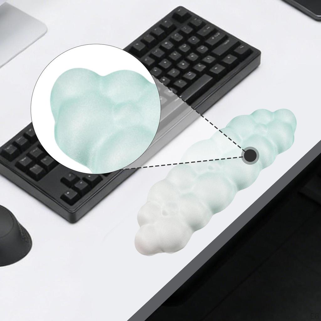 Reposamuñecas para Teclado Brazo de Ordenador Antideslizante Almohadilla para Codo de Escritorio de Portátil para Juegos Familia Amigos