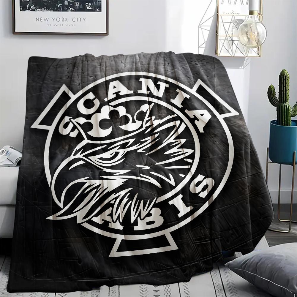 Scania Emblem,pattern Flannel Blanket, High Quality Comfortable for All Seasons, Home Decor, Warmth and Comfort, Perfect for Gifts.