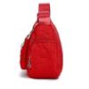 Chic Embellished Women's Crossbody Bag for Daily Commute Stylish Heart-detail Multi-pocket Lightweight Casual Nylon Bag