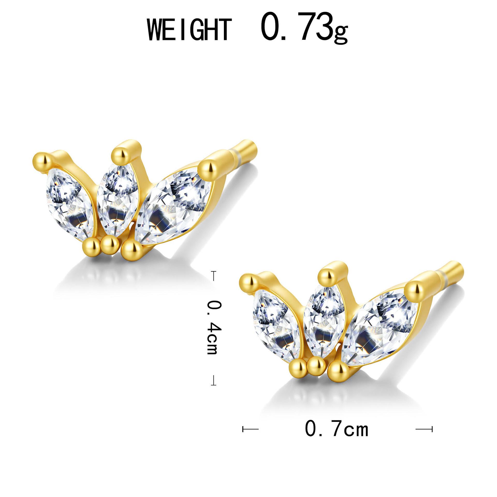 Модные Медные Серьги, Легкая Роскошь, Цветок из Циркона, Масляная Капля, Универсальные Серьги-Гвоздики, Украшения