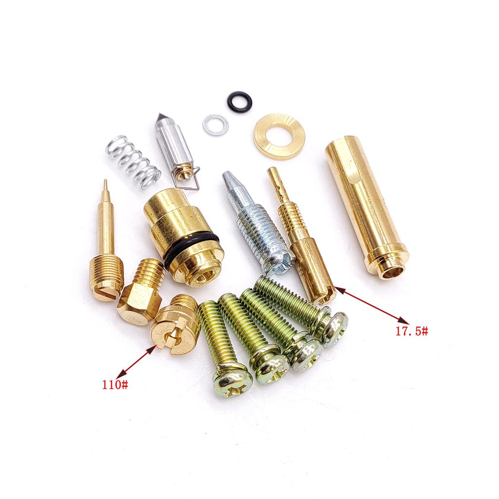 Carburetor Repair Kit, Suitable for YM Villago XV250 Carburetor Plunger Assembly, Injection Assembly with Float (1)