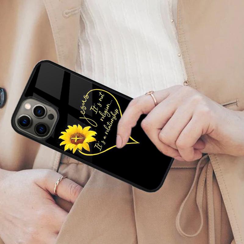 

Sunflower Jesus Christ Magnetic Phone Case For APPLE iPhone 17 Air 16 14 13 12 Pro Max 15 Plus Wireless Charge MagSafe Cover iPhone 13mini
